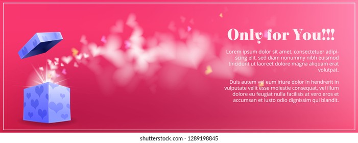 Modern valentine's day background	