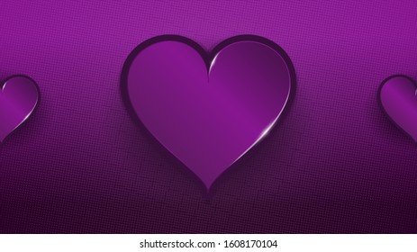 Modern Valentine's Day background concept with heart shaped design suitable for advertisement, banner, and gift card