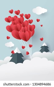 Modern Valentine's Day Greeting Card Template Design Vector Illustration