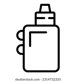 Modern vape icon outline vector. Electronic cigarette. Smoke juice