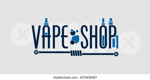 Modern Vape Shop Vaping Electronic Cigarette Logo