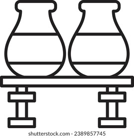 Modern vase icon. vase icon design illustration vector