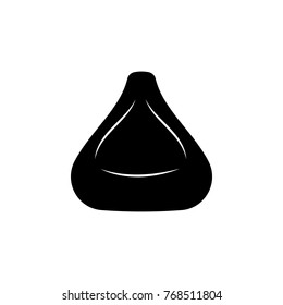 Modern vase icon on white background