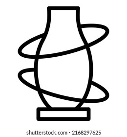 Modern vase icon outline vector. Class art. School making