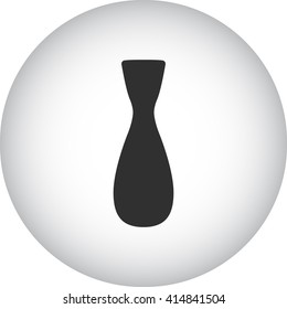 Modern vase sign simple icon on  background