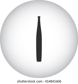Modern vase sign simple icon on  background