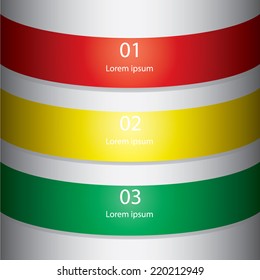 modern vector abstract 3d cylinder infographic