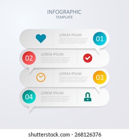 modern vector abstract 3d speech bubble  infographic elements.can be used for workflow layout, diagram, number options, web design.  illustration ,EPS10