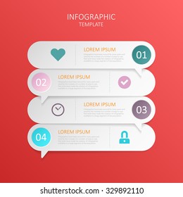 modern vector abstract 3d speech bubble  infographic elements.can be used for workflow layout, diagram, number options, web design.  illustration ,EPS10
