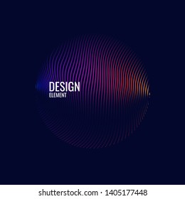 Modern vector abstract background with colored lines. Illustration suitable for design