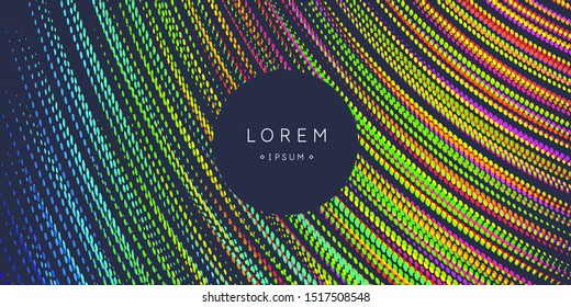Modern vector abstract background with colored lines. Illustration suitable for design