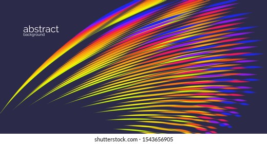 Modern vector abstract background with colored lines. Illustration suitable for design