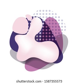 Modern vector abstract background.  Flowing shapes