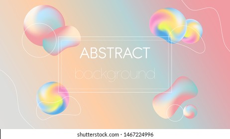 Modern vector abstract background, fluid elements trendy design.