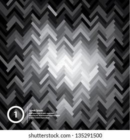 Modern vector abstract background. Futuristic mosaic and lights. Dark wallpaper with lights. Ornate base. Fresh colors.