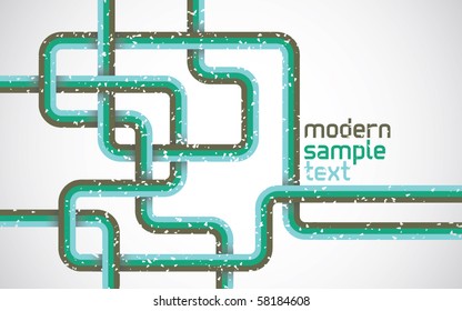 Modern vector abstract background with lines, gradients and grunge effect