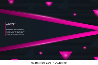 Modern vector abstract background purple color on dark background. Design template for use element cover, banner, card, wallpaper