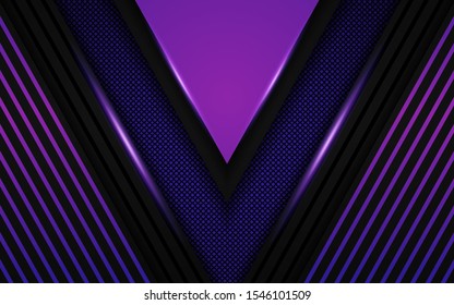 Modern vector abstract background purple color on dark background. Design template for use element cover, banner, card, wallpaper