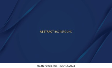 Modern vector abstract background for wallpaper, banners, invitations, luxury vouchers, and prestigious gift certificates. Premium background design with dark blue line patterns.