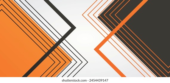 Modern vector abstract background for wallpaper, Orange and light White colors black combination. business brochure cover, list, page, book, card, banner, sheet, album, art template design. Vector