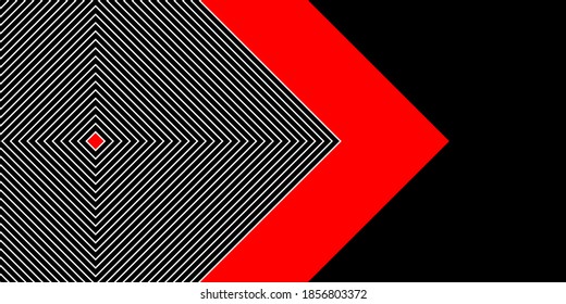 Modern vector abstract background with white and red lines for wallpaper, business brochure, list, page, book, card, banner, sheet, album, art template design. Vector illustration.