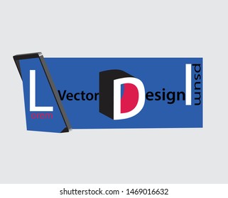 Modern vector abstract banner 3d effect ,blue color 