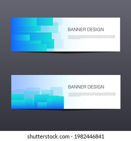 Plantilla Web de diseño de pancartas con abstracto de vectores modernos. Resumen del diseño de plantillas de banner de negocios.