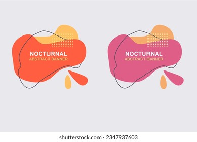 Conjunto de banners abstractos vectoriales modernos, plantilla para diseño web e impreso, listo para usar plantilla