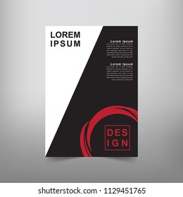 Modern Vector abstract book cover template. Vector of modern abstract background
