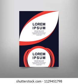Modern Vector abstract book cover template. Vector of modern abstract background
