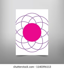 Modern Vector abstract book cover template. Vector of modern abstract background
