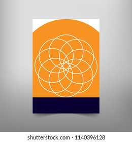 Modern Vector abstract book cover template. Vector of modern abstract background

