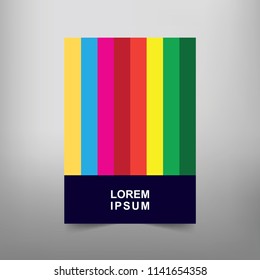 Modern Vector abstract book cover template. Vector of modern abstract background