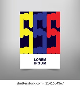 Modern Vector abstract book cover template. Vector of modern abstract background
