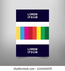 Modern Vector abstract book cover template. Vector of modern abstract background