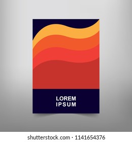 Modern Vector abstract book cover template. Vector of modern abstract background
