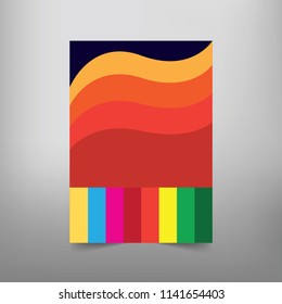 Modern Vector abstract book cover template. Vector of modern abstract background