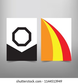 Modern Vector abstract book cover template. Vector of modern abstract background
