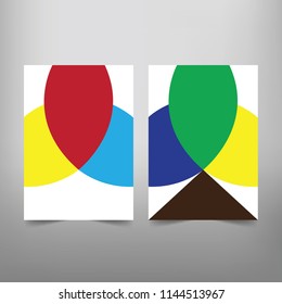 Modern Vector abstract book cover template. Vector of modern abstract background
