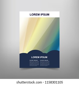 Modern Vector abstract book cover template. Vector of modern abstract background
