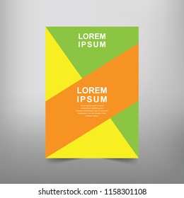 Modern Vector abstract book cover template. Vector of modern abstract background