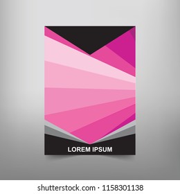 Modern Vector abstract book cover template. Vector of modern abstract background