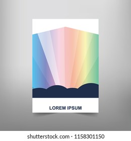 Modern Vector abstract book cover template. Vector of modern abstract background