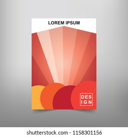 Modern Vector abstract book cover template. Vector of modern abstract background