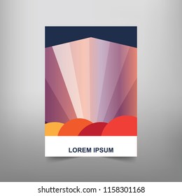 Modern Vector abstract book cover template. Vector of modern abstract background