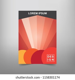 Modern Vector abstract book cover template. Vector of modern abstract background
