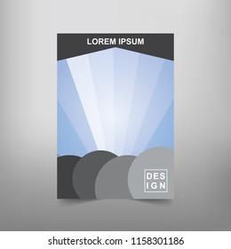 Modern Vector abstract book cover template. Vector of modern abstract background