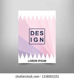 Modern Vector abstract book cover template. Vector of modern abstract background