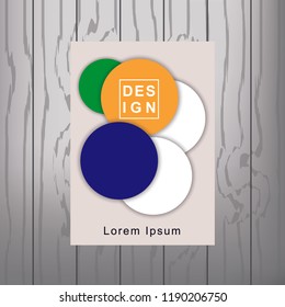 Modern Vector abstract book cover template. Vector of modern abstract background