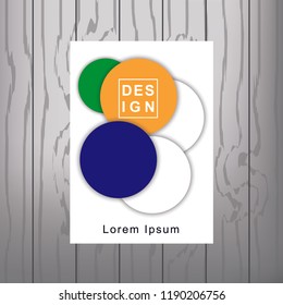 Modern Vector abstract book cover template. Vector of modern abstract background
